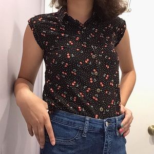 No Boundaries black cherry blouse